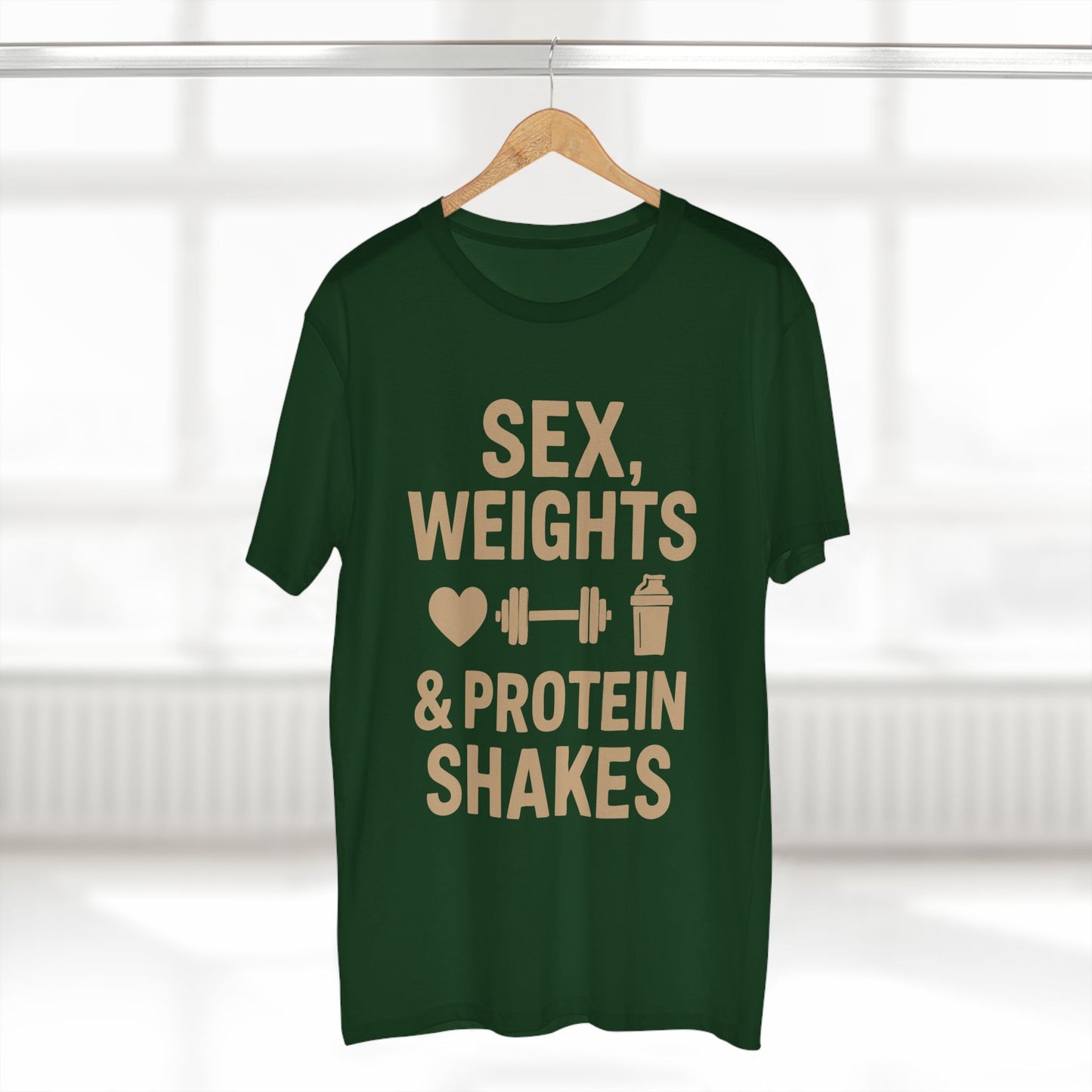 Sex, Weights & Protein Shakes Tee