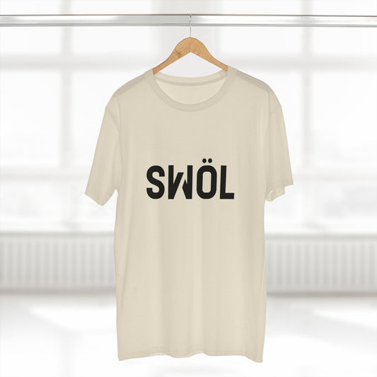 Front view of the natural SWOL Base Pump Cotton Tee