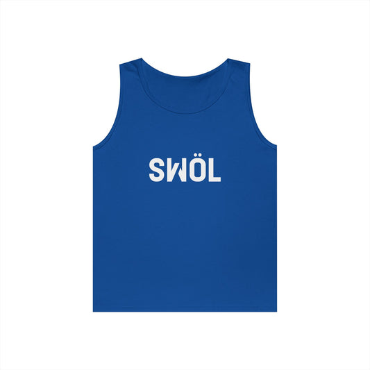 Front view of the royal blue SWOL Base Heavy Cotton Tank