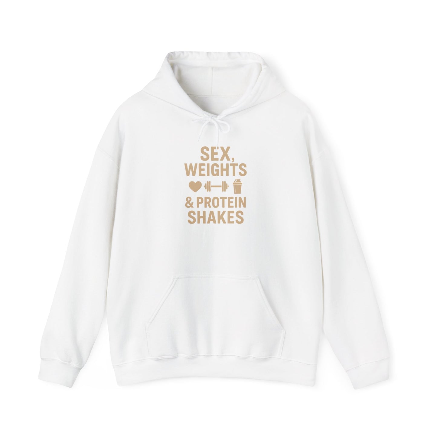 Sex, Weights & Protein Shakes Heavy Hoodie