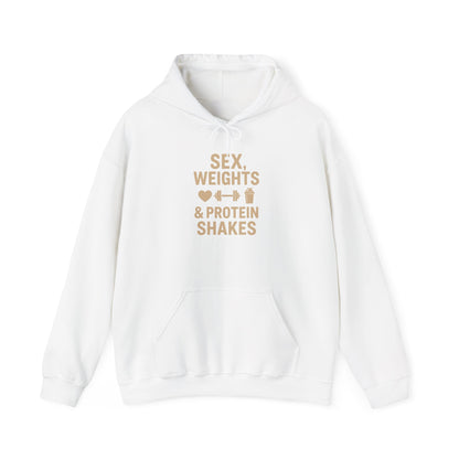 Sex, Weights & Protein Shakes Heavy Hoodie