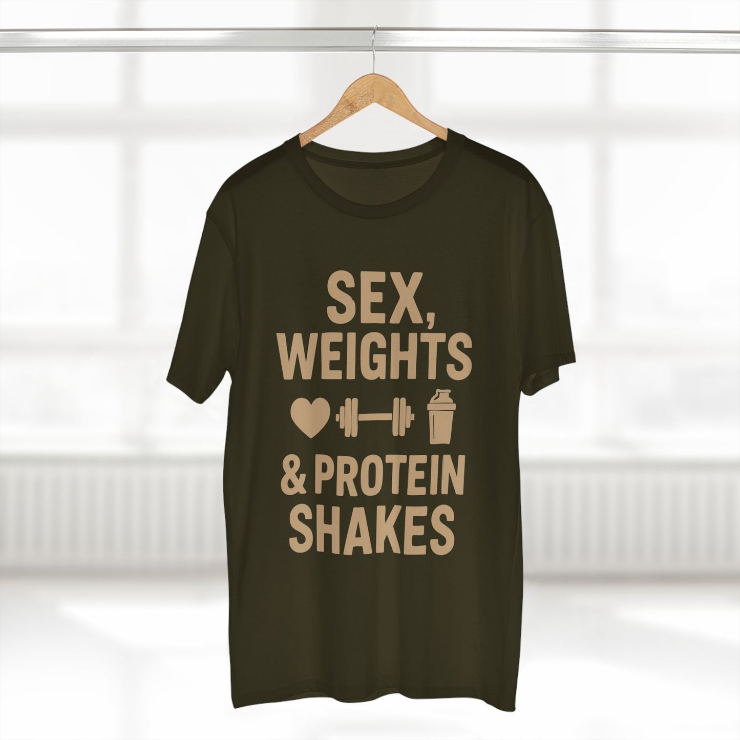 Sex, Weights & Protein Shakes Tee