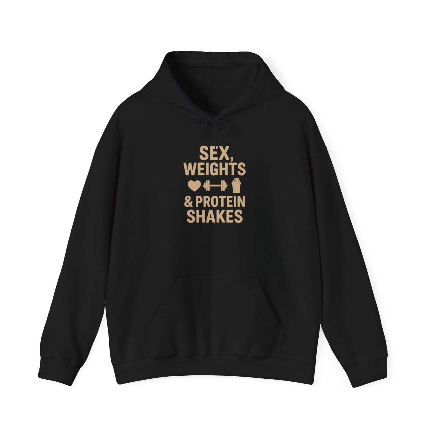 Sex, Weights & Protein Shakes Heavy Hoodie