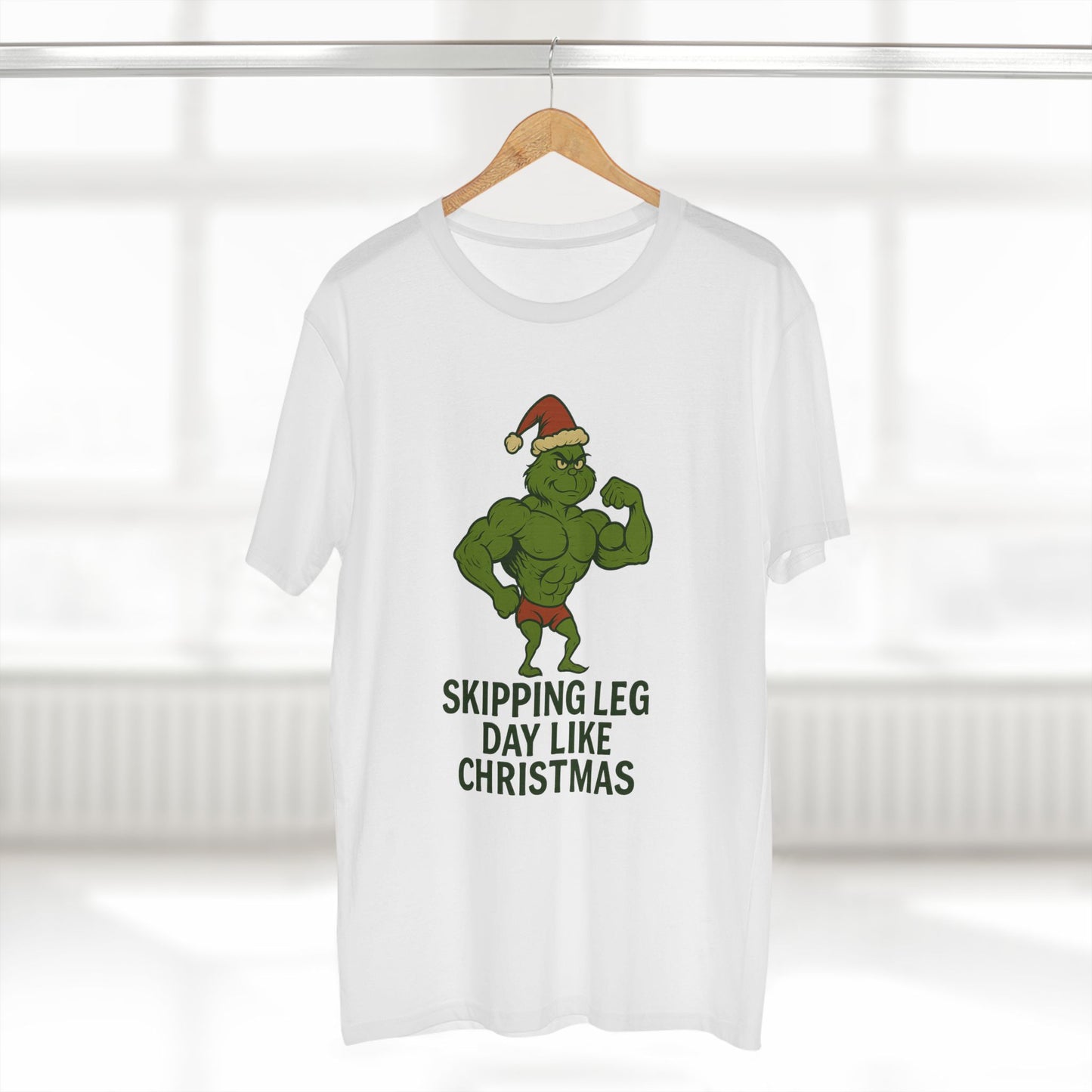 Skipping Leg Day Grinch Christmas Tee