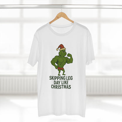 Skipping Leg Day Grinch Christmas Tee