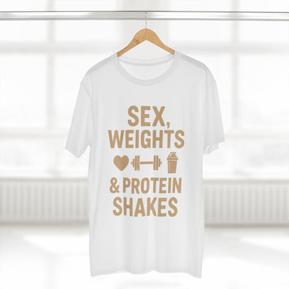 Sex, Weights & Protein Shakes Tee