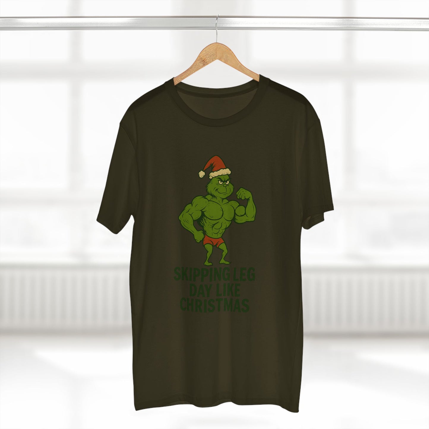 Skipping Leg Day Grinch Christmas Tee